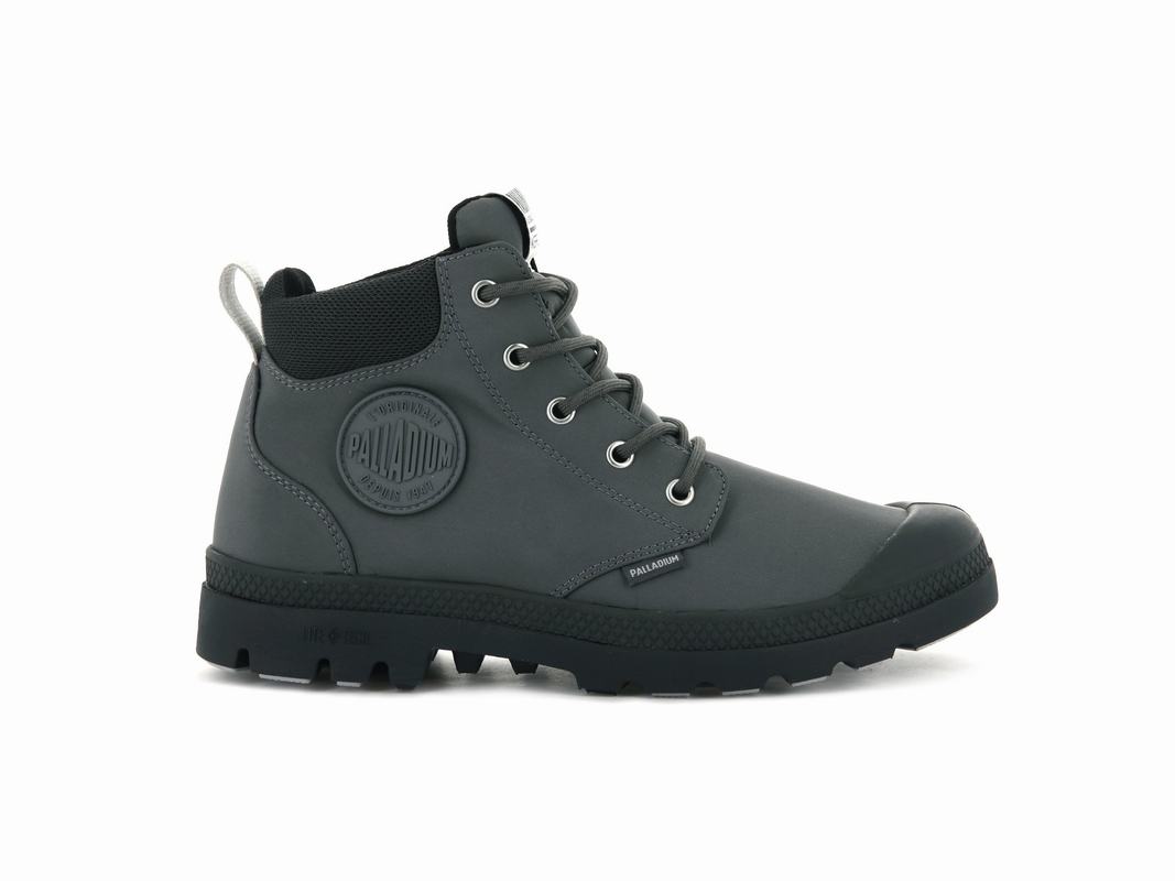 Botas Palladium Pampa Lite + Cuff Wp Waterproof Hombre - Gris Oscuro ||QEKB-09628||